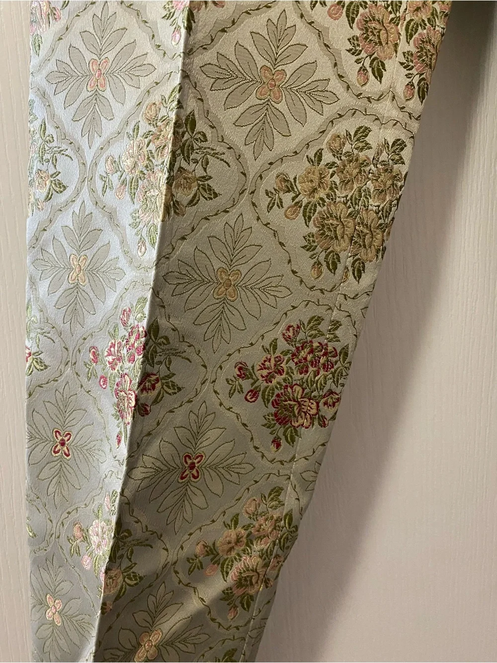 Connie Roberson Metallic Broquard Jacquard Art to Wear Pants Tapestry Damask 6